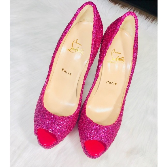 LOUBOUTIN BARBIE Glitter Lady Peep! - Picture 11 of 13
